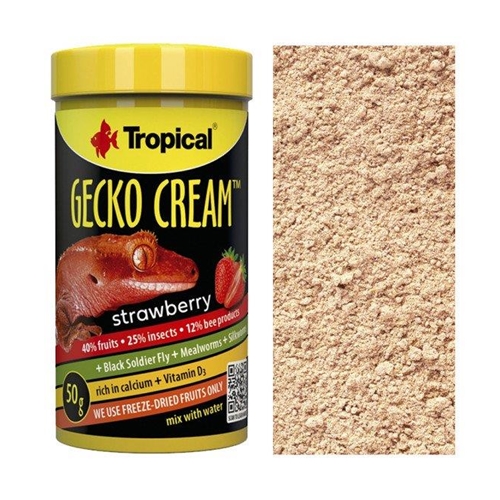 Tropical GECKO CREAM STRAWBERRY 100ML/50G