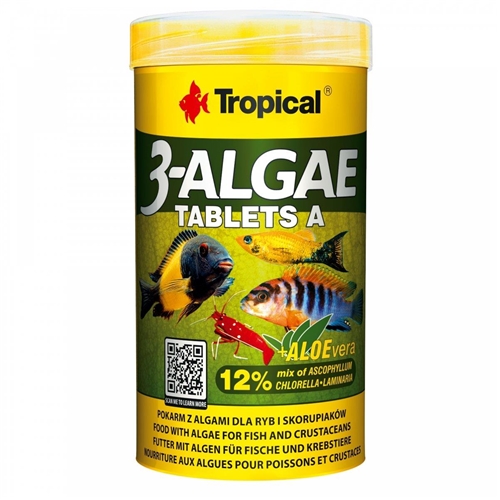 TROPICAL 3-ALGAE TABLETS A 250ML/150G ca. 340 szt.