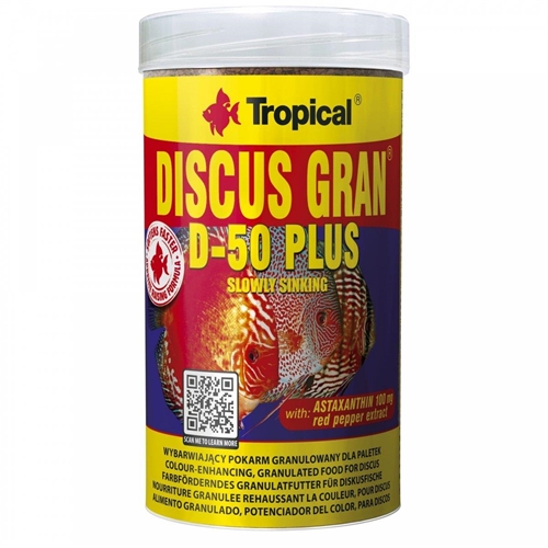 TROPICAL DISCUS GRAN D-50 PLUS 250ML/110G