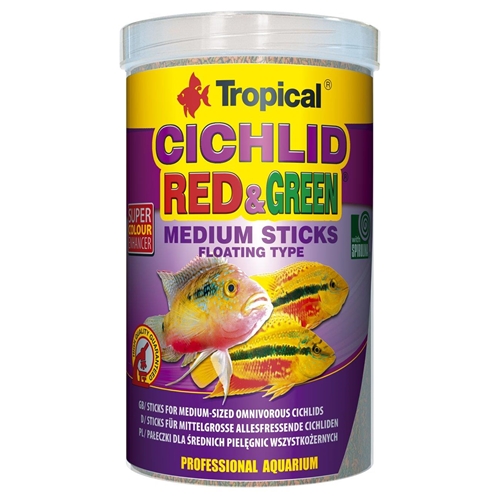 TROPICAL CICHLID RED&GREEN MEDIUM STICKS 250ML/90G