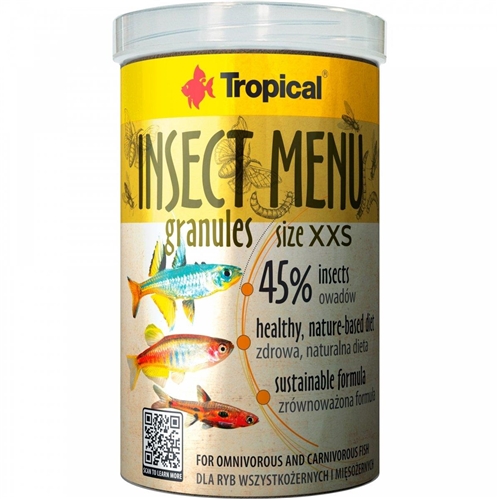 TR INSECT MENU GRANULES SIZE XXS 250ML/160G