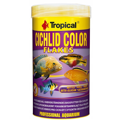 TROPICAL CICHLID COLOR FLAKES 250ML/50G