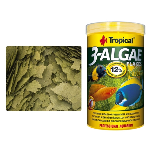 TROPICAL 3-ALGAE FLAKES 250ML/50G
