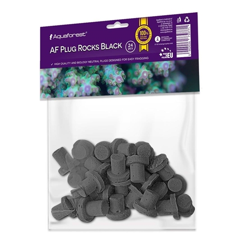 AF Plug Rocks Black 24 pcs
