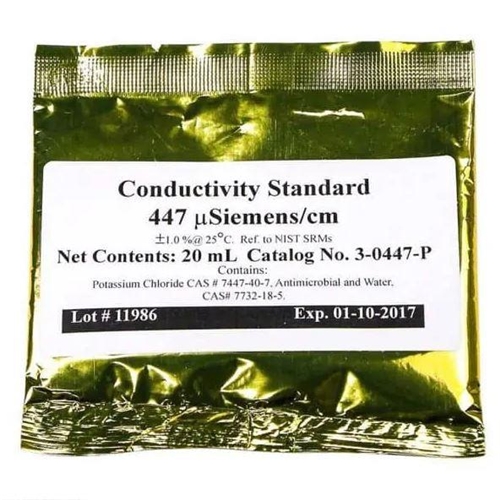 447 uS/cm Conductivity Calibration Solut