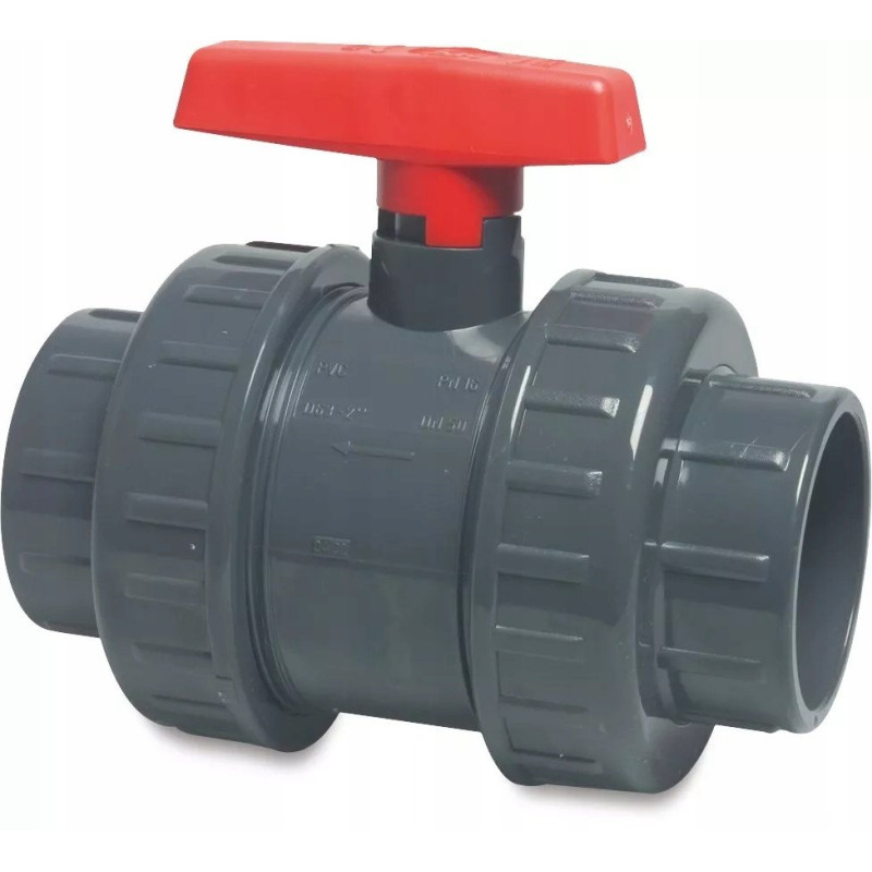 Zawór kulowy PVC-U 63 AK